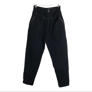 V Cristina Vintage 80's High Waist Black Mom Jeans Size 9